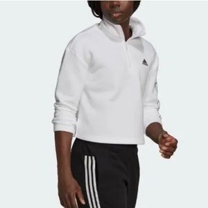 Adidas cropped 1/4 zip